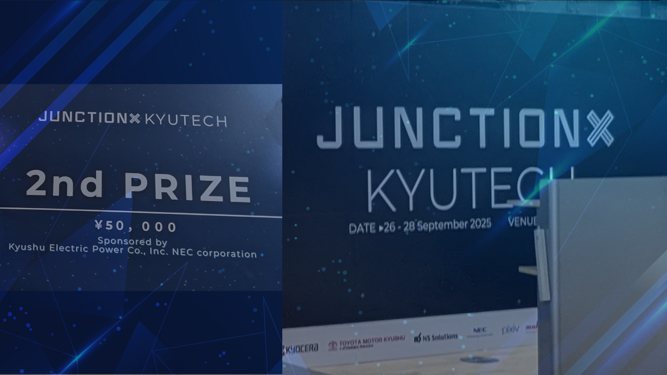 JunctionX Kyutech 2025 で 2nd Prize を受賞